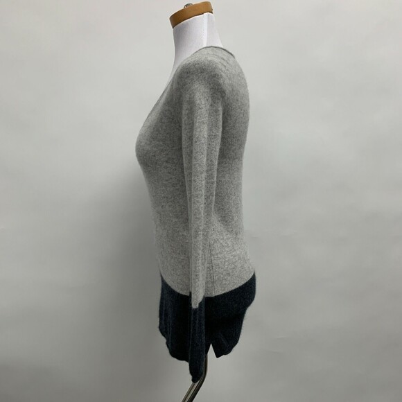 Premium Collection by Esmara Women's Sweater Small 4 6 Gray 100% Cashmere V-Neck - Picture 2 of 8